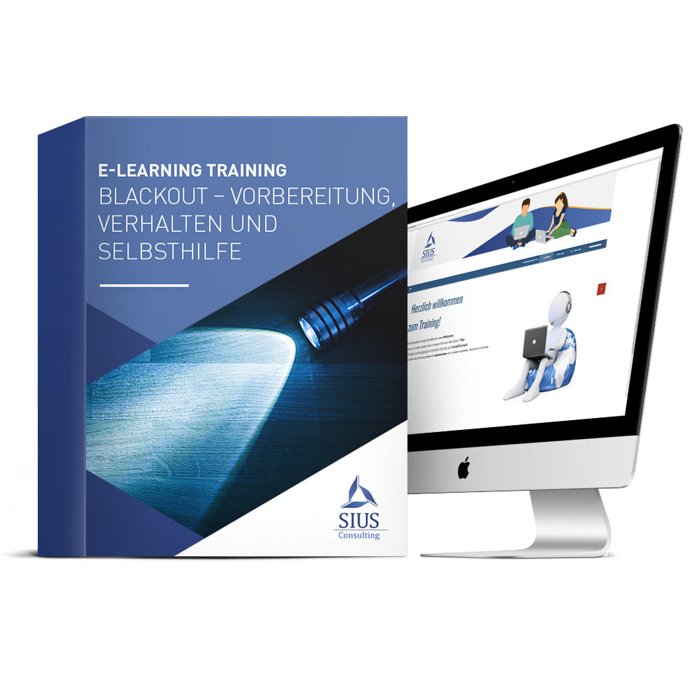 E-Learning Online-Schulung Vorbereitung, Verhalten und Selbsthilfe bei einem langanhaltenden Stromausfall („Blackout“)